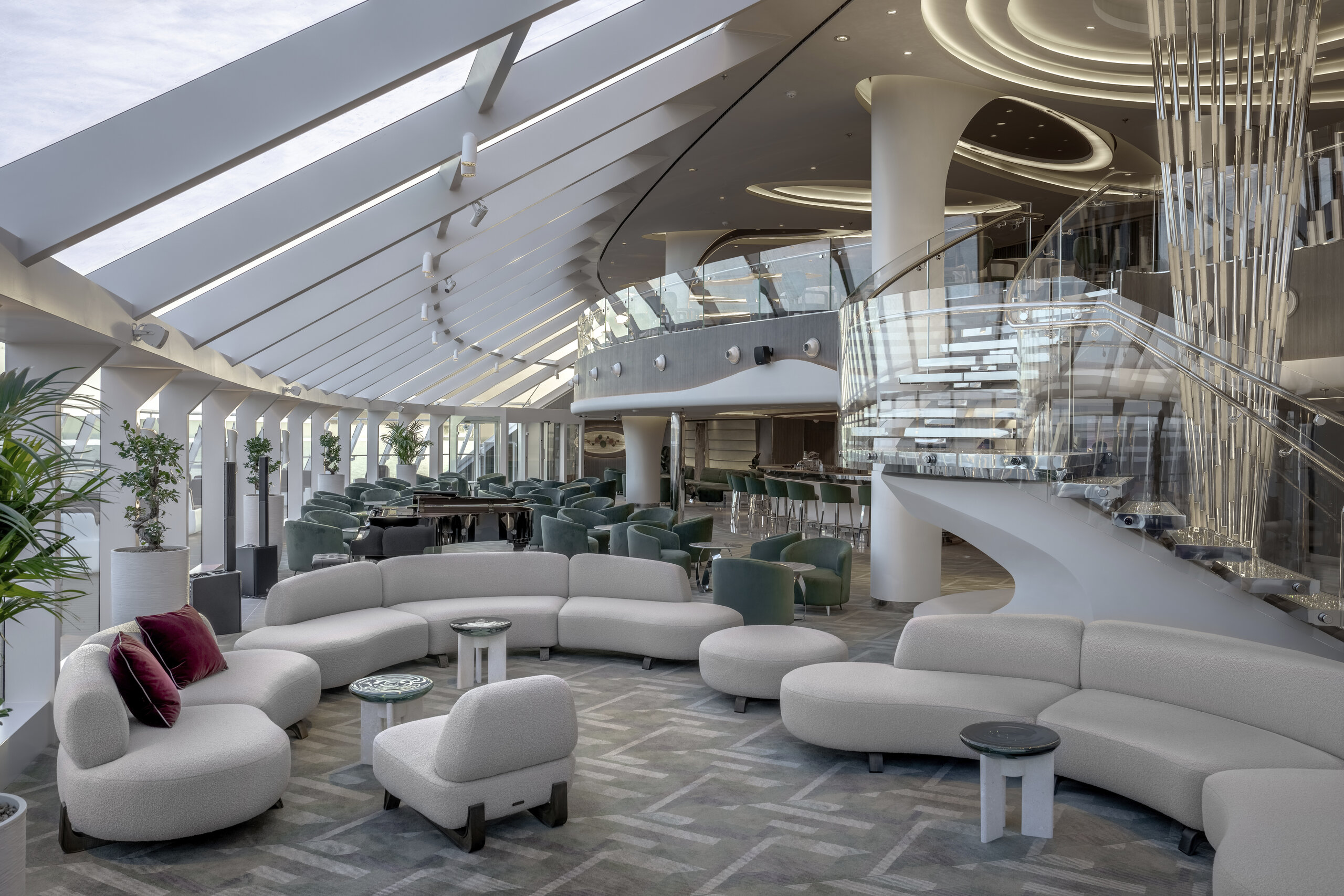 The Top Sail Lounge in the MSC Yacht Club