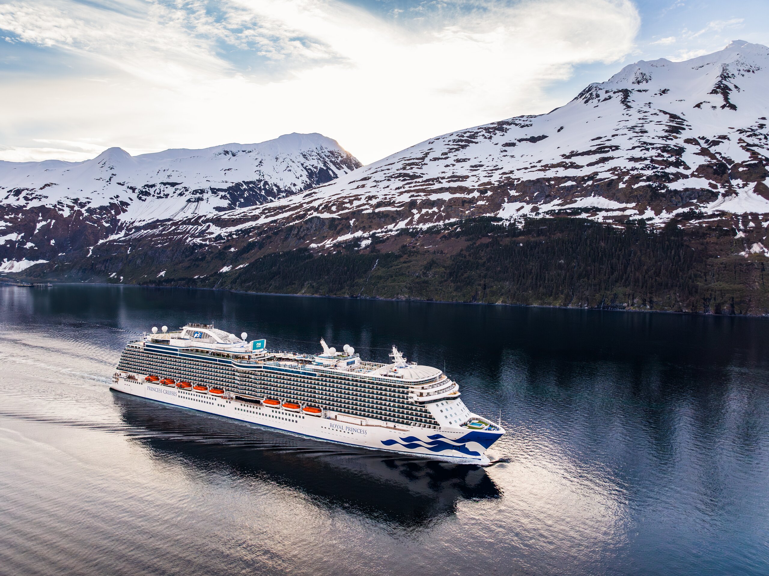 Royal Princess sailing from Whittier, Alaska
